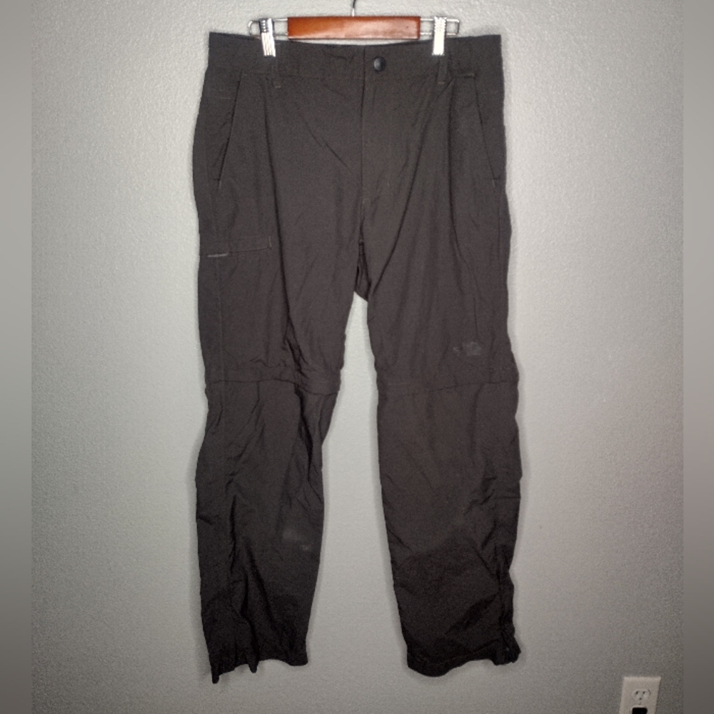 The North Face Men's Convertible Pants 32 Gray Zip Off Outdoor Nylon B7